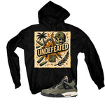 Undefeated x Air Jordan 4 Black T-Shirt (Militia)| illcurrency