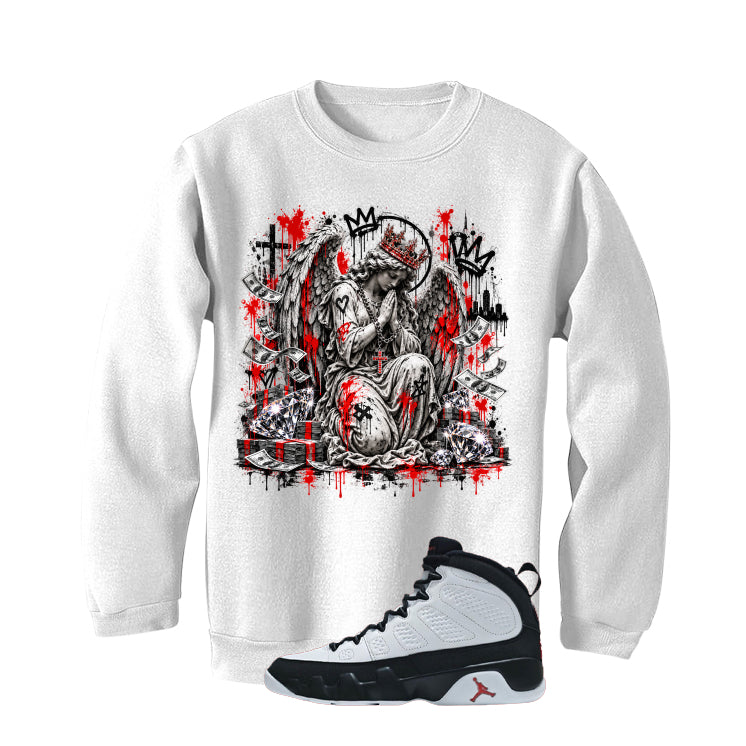 Air Jordan 9 OG Space Jam Matching T-Shirt Graffiti Angel