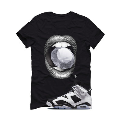 Air Jordan 6 Oreo Matching T-Shirt Black T-Shirt (Diamond)| illcurrency