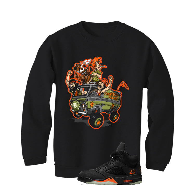 Air Jordan 5 Halloween Matching T-Shirt Up in smoke