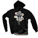 A Ma Maniere x Air Jordan 3 Black Black T-Shirt (Elephant)| illcurrency