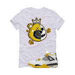 Air Jordan 4 WNNS “Vivid Sulfur” | illcurrency White T-Shirt (HALF KING BEAR)