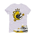 Air Jordan 4 WNNS “Vivid Sulfur” | illcurrency White T-Shirt (HALF KING BEAR)