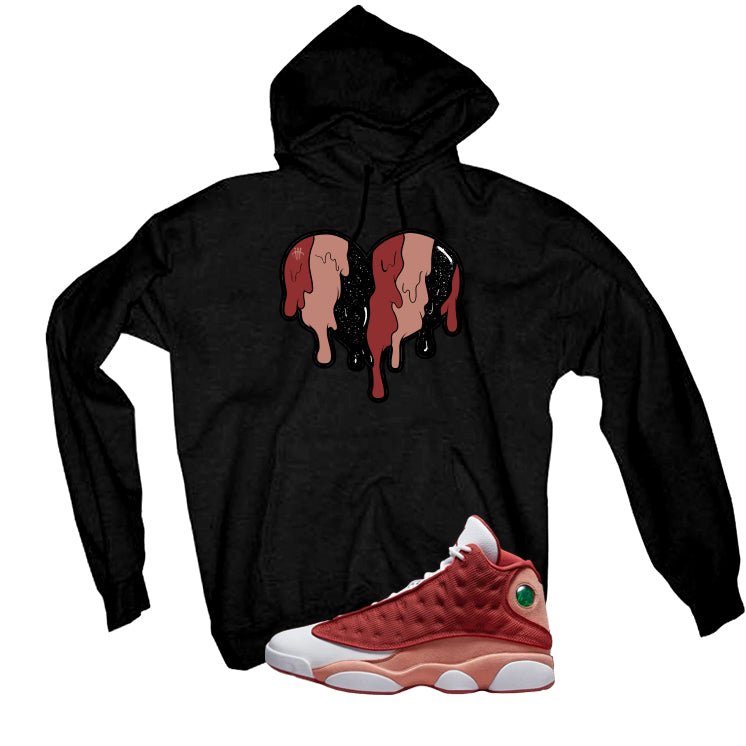 Air Jordan 13 Dune Red Black T-Shirt (Heart)| illcurrency