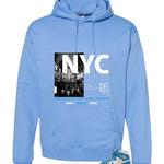 Air Jordan 1 High OG UNC Reimagined Carolina Blue T-Shirt (City Never Sleeps)| illcurrency