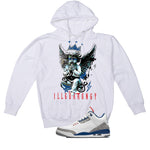 Air Jordan 3 True Blue Matching T-Shirt White T-Shirt (Graffiti Angel)| illcurrency