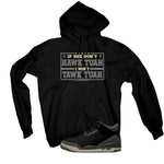 A Ma Maniere x Air Jordan 3 Black Black T-Shirt (Hawk Tuah)| illcurrency