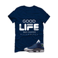 Air Jordan 13 Flint Navy Blue T-Shirt (Bad Choices)| illcurrency