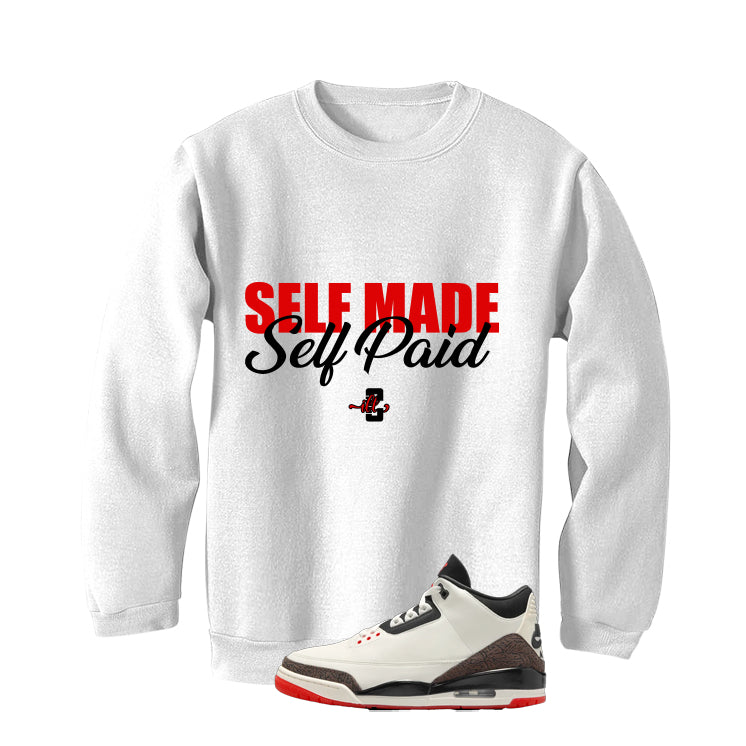 Air Jordan 3 OG World’s Best Dad Matching T-Shirt, Sweatshirts, & Hoodies White T-Shirt (Self Made Self Paid)| illcurrency