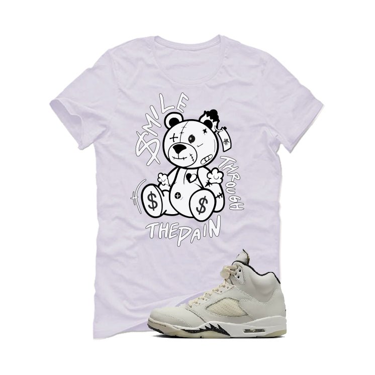 Air Jordan 5 SE “Sail” | illcurrency White T-Shirt (SMILE THROUGH THE PAIN)