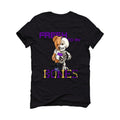 Air Jordan 12 Field Purple -  Black T-Shirt (Fresh to my bones)