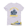Travis Scott x Air Jordan 1 Low OG “Canary” | illcurrency White T-Shirt (Dream Chaser Angel)