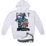 Air Jordan 9 Flint Grey Matching T-Shirt, Sweatshirts & Hoodies White T-Shirt (GOAT 23)| illcurrency