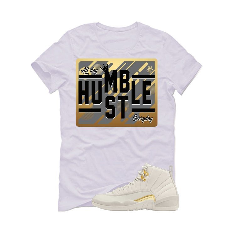 Air Jordan 12 WMNS Phantom White T-Shirt (Hustle Everyday)| illcurrency