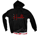 Air Jordan 11 Low Bred Black T-Shirt (Stay Humble)| illcurrency