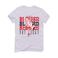 Air Jordan 12 OG “Cherry” White T-Shirt (Blessed not lucky)