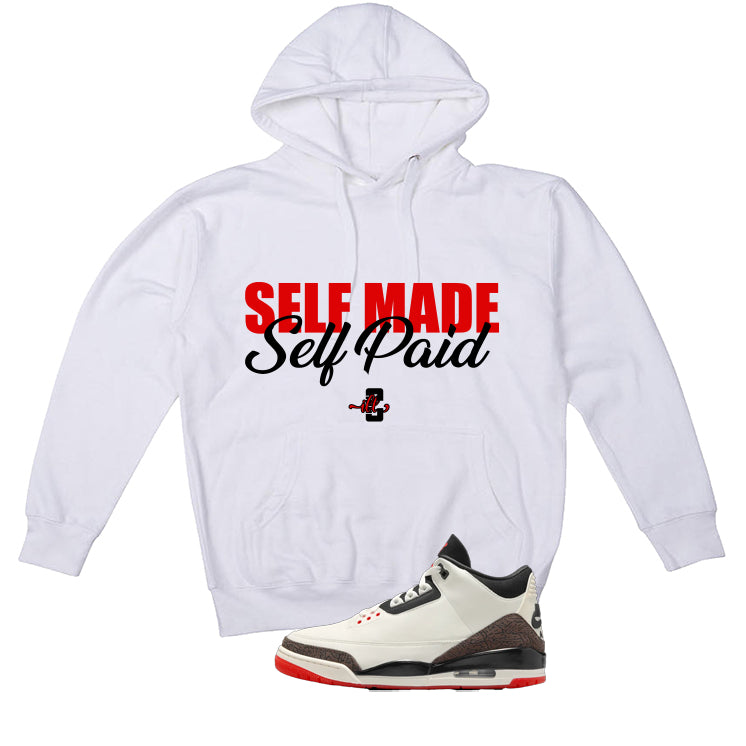 Air Jordan 3 OG World’s Best Dad Matching T-Shirt, Sweatshirts, & Hoodies White T-Shirt (Self Made Self Paid)| illcurrency
