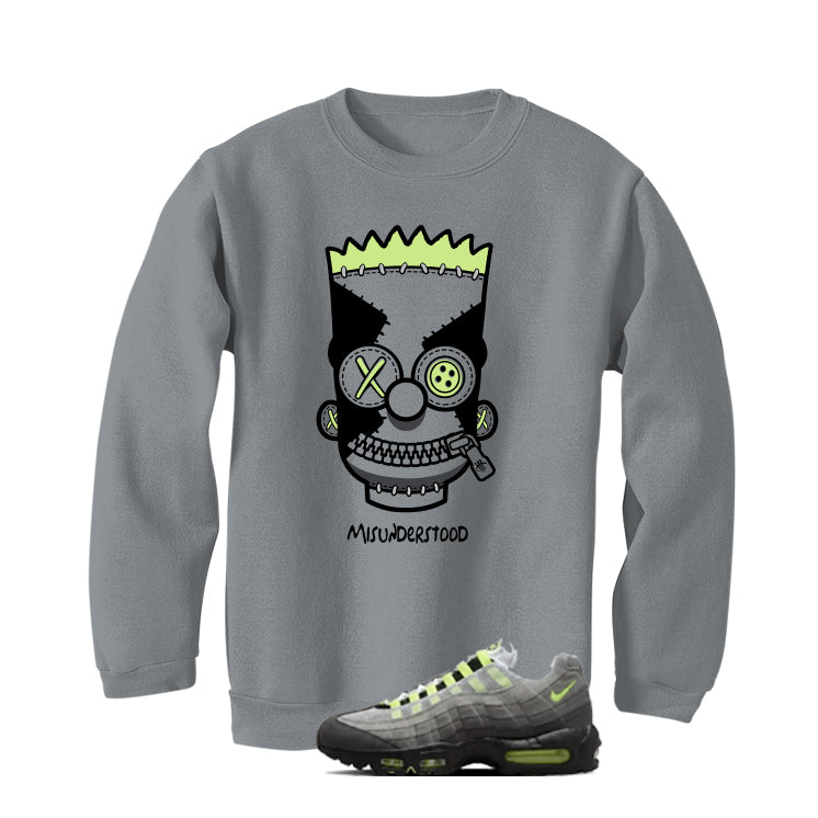 Nike Air Max 95 Neon Matching T-Shirt, Sweatshirts, & Hoodies Grey T-Shirt (Misunderstood)| illcurrency