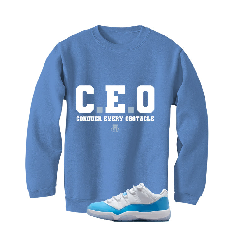 Air Jordan 11 Low University Blue Matching T-Shirt, Sweatshirts & Hoodies Carolina Blue T-Shirt (Ceo)| illcurrency