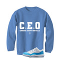 Air Jordan 11 Low University Blue Matching T-Shirt, Sweatshirts & Hoodies Carolina Blue T-Shirt (Ceo)