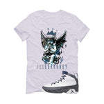 Air Jordan 9 Flint Grey Matching T-Shirt, Sweatshirts & Hoodies White T-Shirt (Graffiti Angel)| illcurrency
