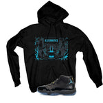 Air Jordan 11 Gamma Blue Matching T-Shirt, Sweatshirts & Hoodies Black T-Shirt (ill Strange)| illcurrency