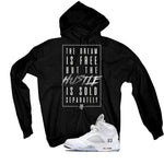 Air Jordan 5 OG White Metallic Matching T-Shirt, Sweatshirts & Hoodies Black T-Shirt (The Dream Is Free)| illcurrency