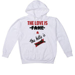 AIR JORDAN 5 "PLAID" White T-Shirt (Love is Fake)