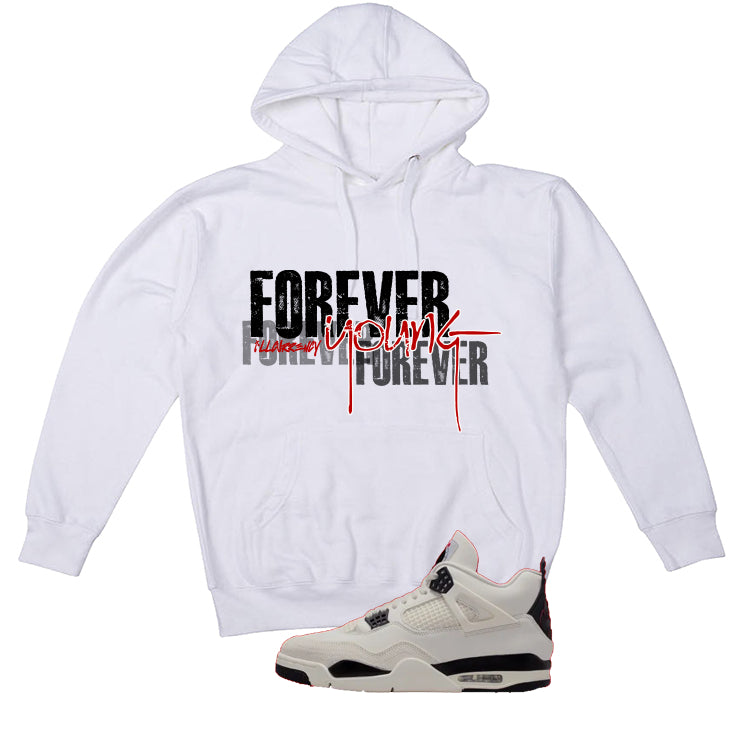 Air Jordan 4 Flight Club Matching T-Shirt, Sweatshirts & Hoodies White T-Shirt (Forever Young)| illcurrency