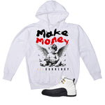 Air Jordan 12 Taxi Matching T-Shirt, Sweatshirts & Hoodies White T-Shirt (Make Money)| illcurrency