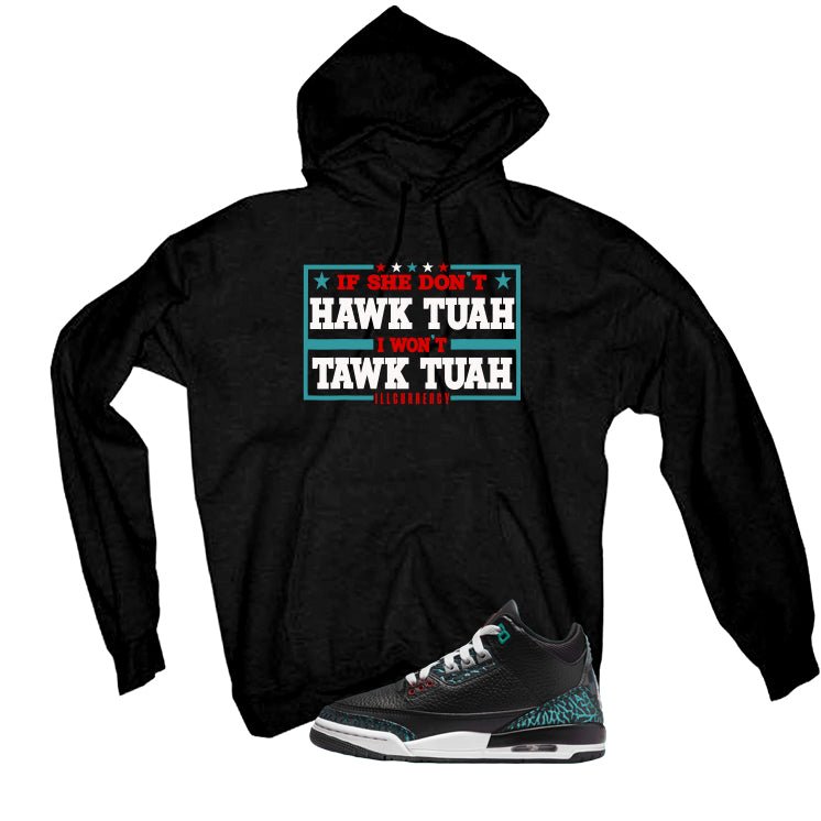 Air Jordan 3 GS Moto Black T-Shirt (Hawk Tuah)| illcurrency