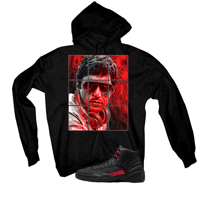 Air Jordan 12 Bloodline Matching T-Shirt, Sweatshirts, & Hoodies Black T-Shirt (Pacino)| illcurrency