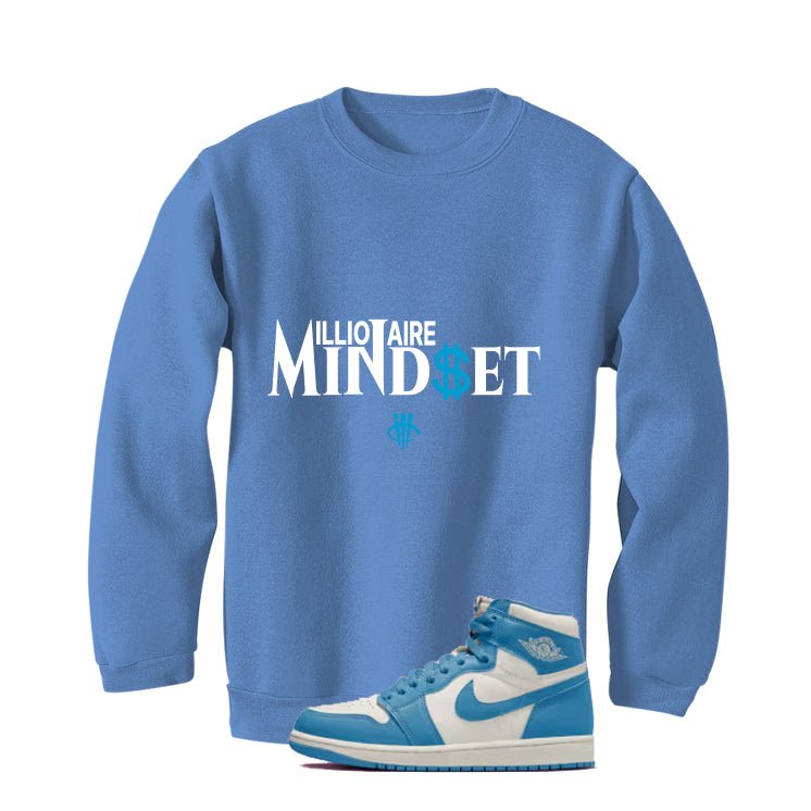 Air Jordan 1 High OG UNC Reimagined Carolina Blue T-Shirt (Millionaire Mindset)| illcurrency