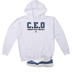 Air Jordan 11 Low Diffused Blue White T-Shirt (CEO)| illcurrency
