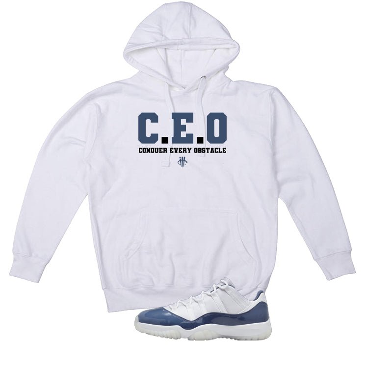 Air Jordan 11 Low Diffused Blue White T-Shirt (CEO)| illcurrency