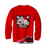 Air Jordan 4 Toro Bravo Matching T-Shirt, Sweatshirts, & Hoodies Red T-Shirt (Stitched Up Teddy)| illcurrency