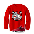Air Jordan 4 Toro Bravo Matching T-Shirt, Sweatshirts, & Hoodies Red T-Shirt (Stitched Up Teddy)