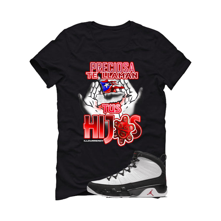 Air Jordan 9 OG Space Jam Matching T-Shirt Black T-Shirt (Preciosa)| illcurrency