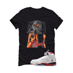 Air Jordan 5 Fire Red Black Tongue Black T-Shirt (By Any Means)| illcurrency
