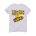 Air Jordan 6 Yellow Ochre | illcurrency White T-Shirt (Kicks 2 Hard)