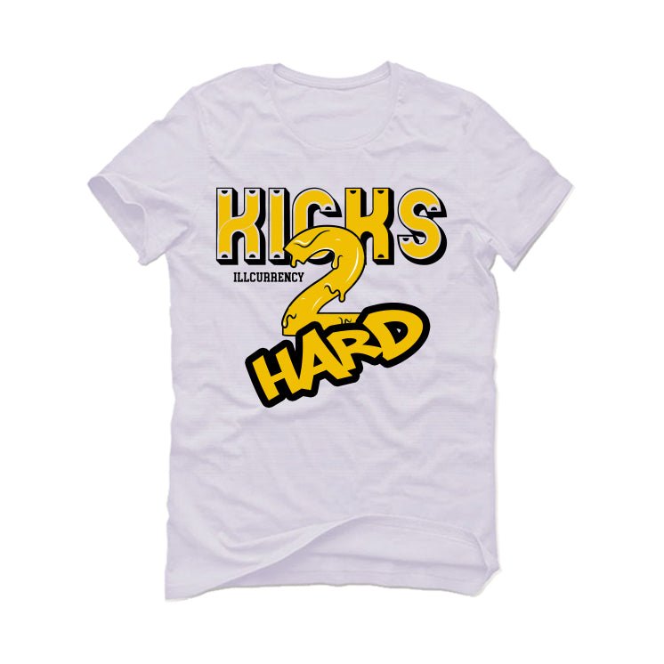 Air Jordan 6 Yellow Ochre | illcurrency White T-Shirt (Kicks 2 Hard)