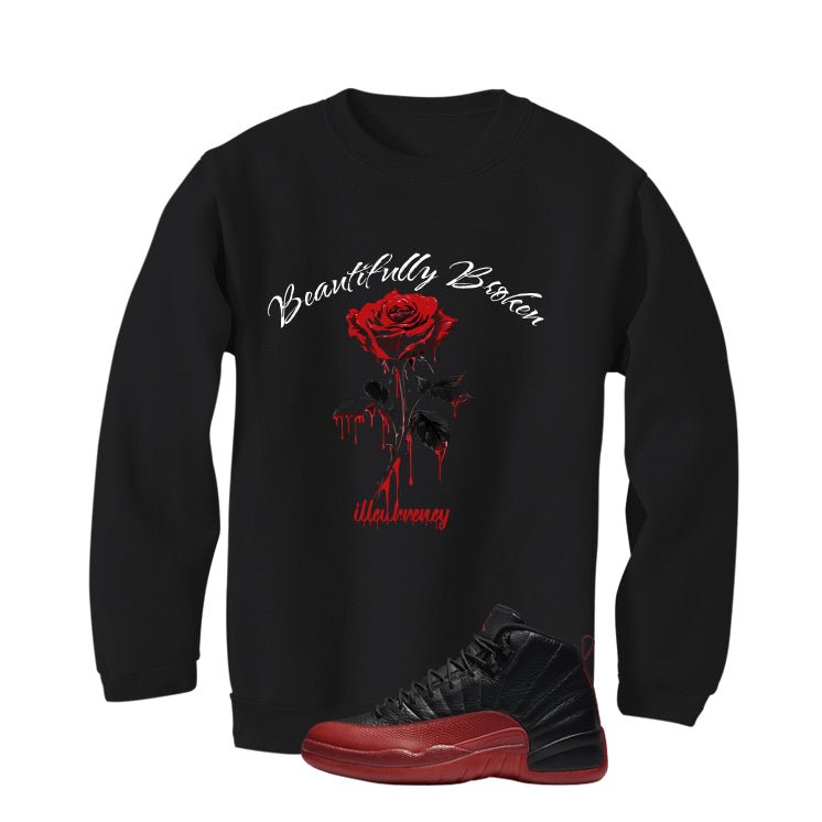 Air Jordan 12 Flu Game 2025 Black T-Shirt (Beautifully Broken)| illcurrency