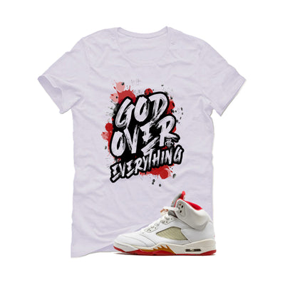 Air Jordan 5 Sunset Matching T-Shirt White T-Shirt (God Over Everything)| illcurrency