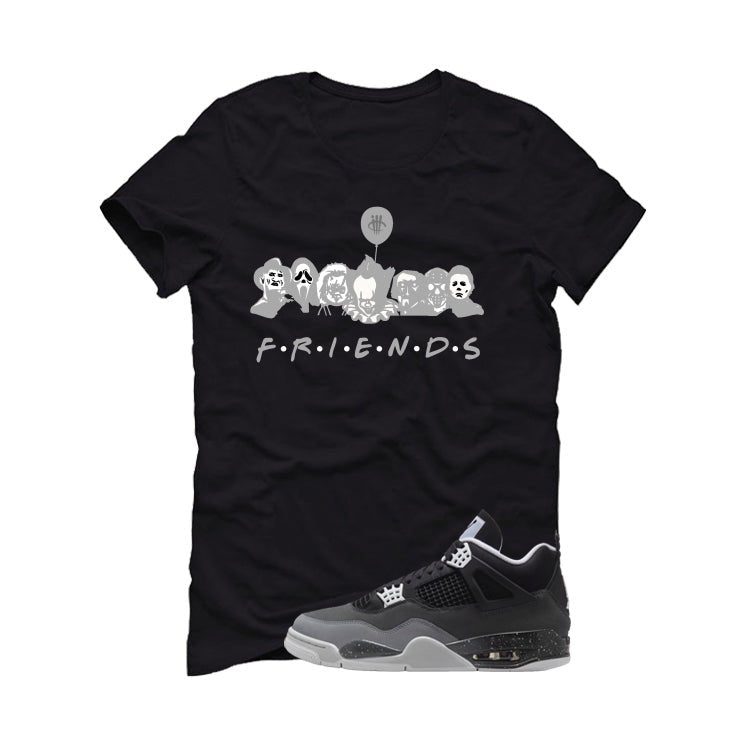 Air Jordan 4 Fear Pack Black T-Shirt (Friends)| illcurrency
