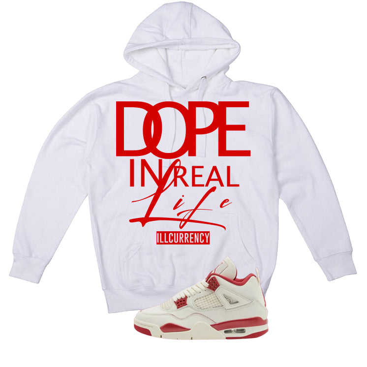 Air Jordan 4 Valentine’s Day (Sierra Red) Matching T-Shirt, Sweatshirts & Hoodies White T-Shirt (DOPE)| illcurrency