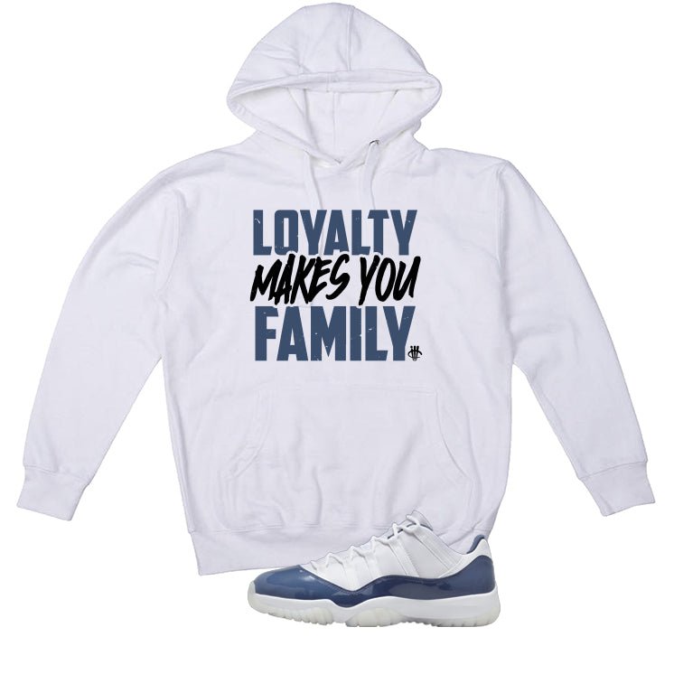Air Jordan 11 Low Diffused Blue White T-Shirt (Loyalty)| illcurrency
