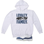 Air Jordan 11 Low Diffused Blue White T-Shirt (Loyalty)| illcurrency