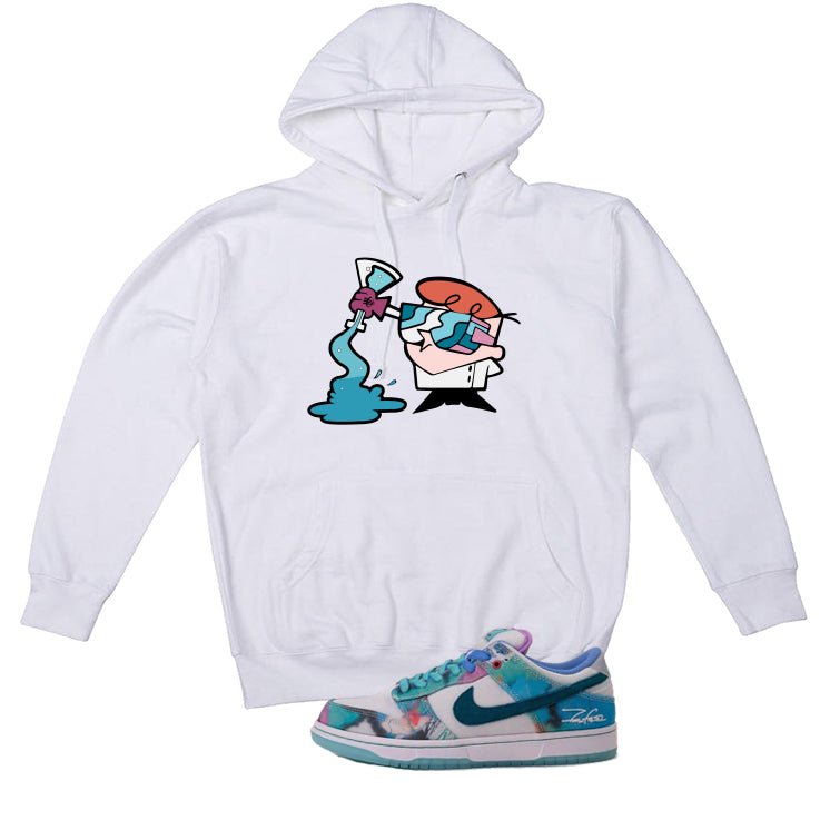 Futura Laboratories x Nike SB Dunk Low White T-Shirt (Dexter)| illcurrency