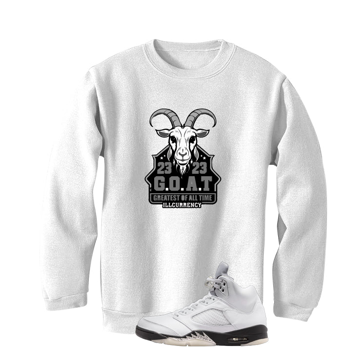 Air Jordan 5 White Black White T-Shirt (GOAT 23)| illcurrency