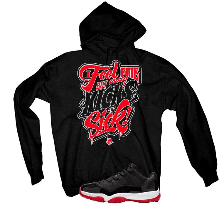 Air Jordan 11 Low Bred Black T-Shirt (Kicks Are Sick)| illcurrency